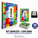 Kit Completo Oficial - Álbum Capa Dura, Envelopes, Porta Figurinhas - FIFA World Cup 2026