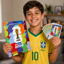 Kit Completo Oficial - Álbum Capa Dura, Envelopes, Porta Figurinhas - FIFA World Cup 2026